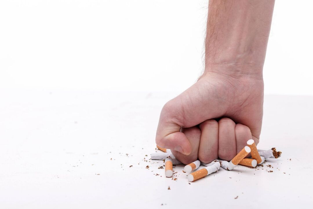 Reject cigarettes with Nicode spray